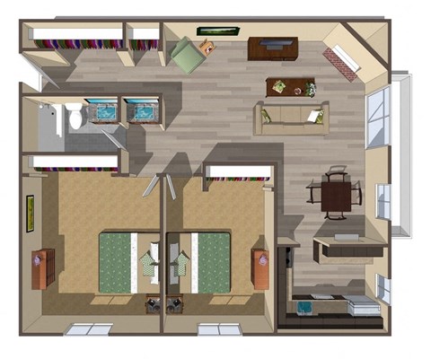 a floor plan of a house